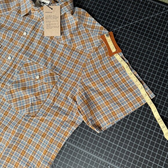 West Major - Sunday Plaid Western Shirt - Snap Buttons - Size Large - NWT - USA - Picture 7 of 16